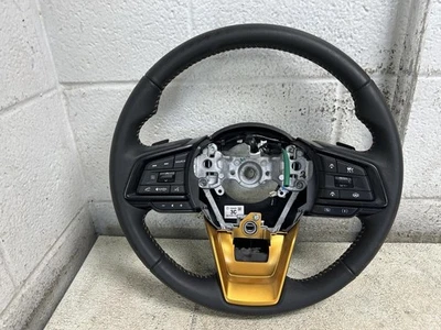 Volante 2024 SUBARU CROSSTREK couro preto acabamento laranja fabricante de equipamento original - Imagem 1 de 4