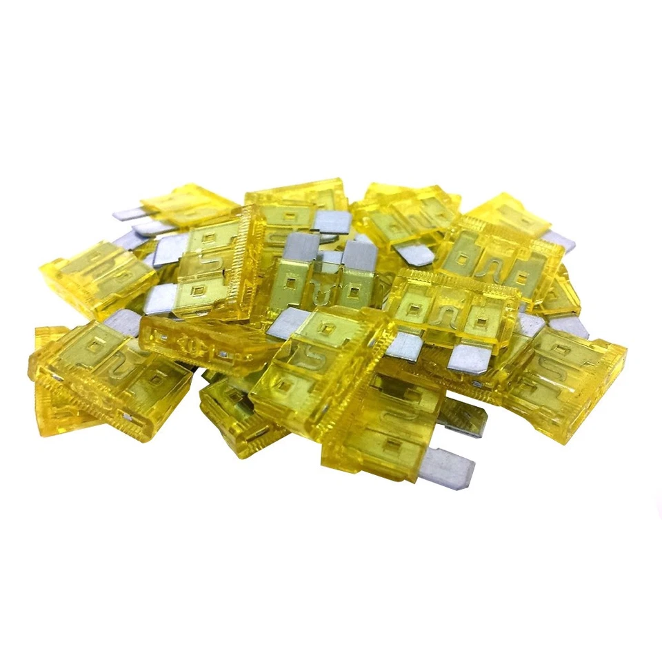 25pcs 20A 20 AMP Auto Car Caravan Truck SUV Boat ATC (Yellow) Car - Image 1 of 1