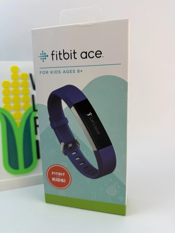 ¡NUEVO/SELLADO! Rastreador de actividad Fitbit Ace Kids [8+], azul eléctrico/acero inoxidable Foto 1 de 4