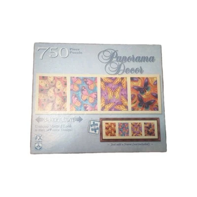 FX Schmid Panorama Decor Butterflies 3 ft Jigsaw Puzzle 750 Pieces Sealed Family - Image 1 of 3
