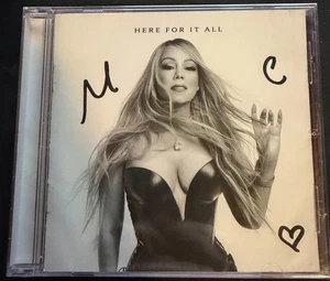 CD FIRMADO EN MANO CORAZÓN AUTOGRAFIADO POR MARIAH CAREY 2025 HERE FOR IT ALL - Imagen 1 de 1