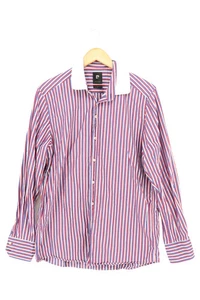 PIERRE CARDIN Camicia Casual Uomo Multicolore Righe (IT 46, EU 42) - Foto 1 di 2