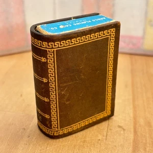 Vintage Arrco Tom Thumb Junior Spielkarten Deck mit Lederimitat Buchhülle - Bild 1 von 8