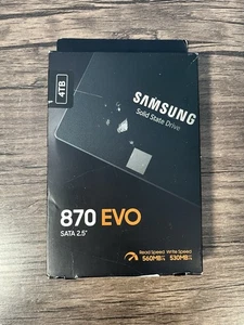 Samsung 870 EVO 4TB 2.5" SATA III Internal SSD (MZ-77E4T0B/AM) TESTED WORKS - Afbeelding 1 van 3