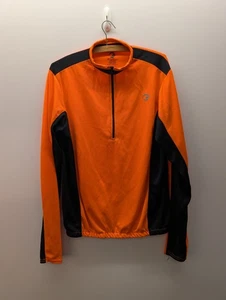Tenn Outdoor Top Mens Medium Orange Colorblock High Performance Quarter Zip - Picture 1 of 7
