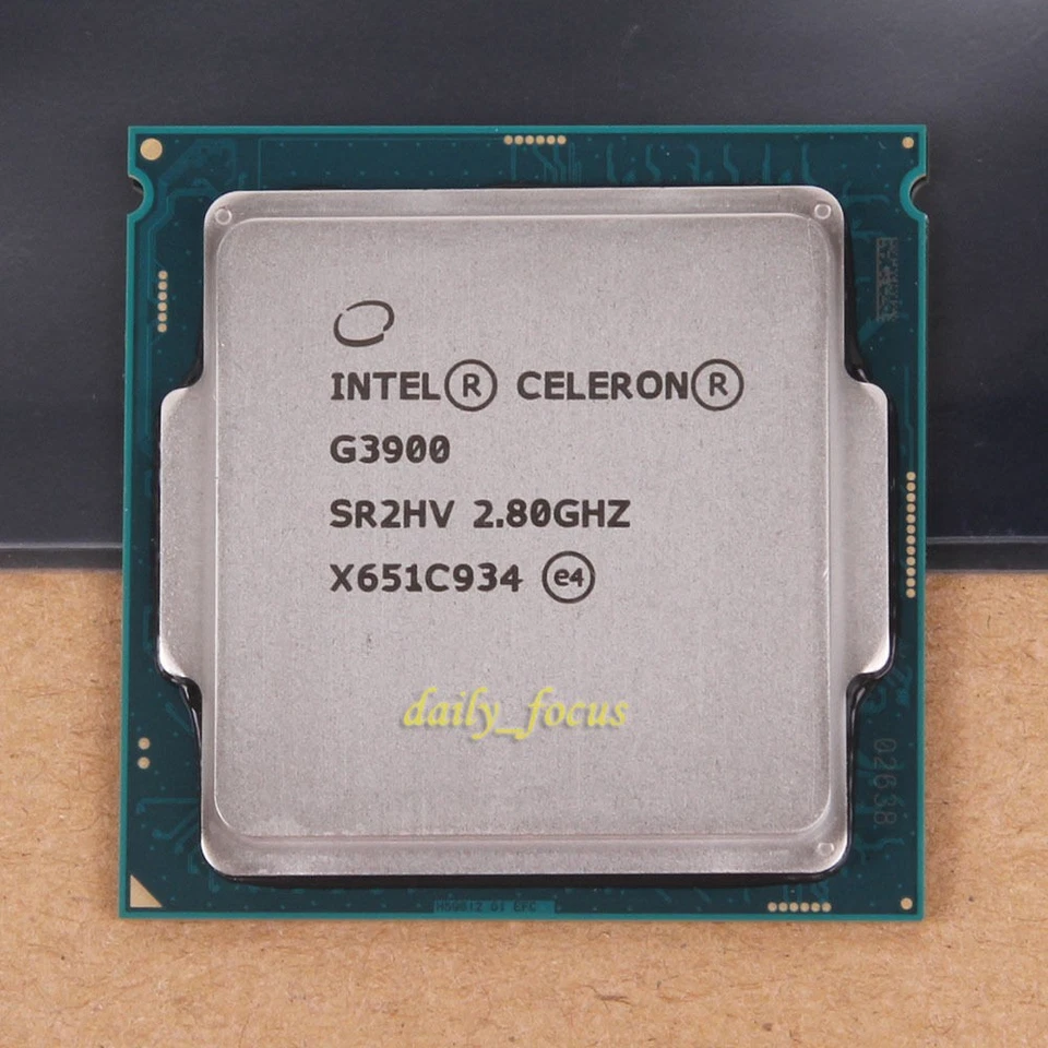 Intel Celeron Dual-Core G3900 SR2HV 2.8 GHz BX80662G3900 CPU Processor 8 GT/s - Image 1 of 1