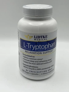 Lidtke Technologies L-Tryptophan Veggie Capsules, 120 Count exp 11/2025 - Picture 1 of 4