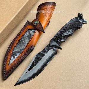 CUCHILLO DE CAZA JAPONÉS FORJADO SAN MAI CUCHILLO DE SUPERVIVENCIA BOWIE... - Imagen 1 de 23