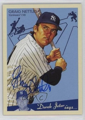 Upper Deck Goudey Graphs Graig Nettles 2008 #GG-GN automático Foto 1 de 2