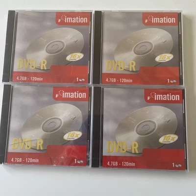 Imation DVD-R  4 Pack 16x 4.7GB - 120min - Image 1 of 2