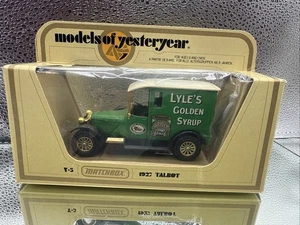 ๐ฅ Matchbox Models Of Yesteryear - Y5 1927 Talbot - Lyle's Golden Syrup - Boxed - Picture 1 of 11
