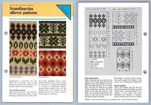 Scan. Allover Patts - Stitch Odhams Knitting Collection Instruction Card - Picture 1 of 1