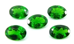 20 Pcs Natural Chrome Diopside 4x3 mm Oval Cut Green Loose Gemstones Lot New - Picture 1 of 4