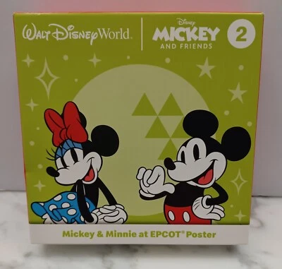 NUEVO 2022 McDonald's Happy Meal Disney Mickey & Minnie At Epcot Póster #2  Foto 1 de 4