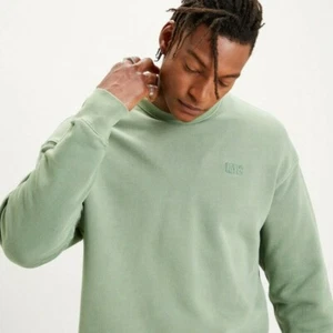 Sudadera Auténtica Logotipo Cuello Redondo 2XL Prenda Tinte Verde - NUEVA con Etiquetas - Imagen 1 de 10