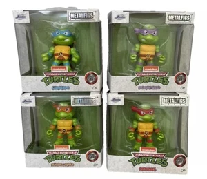 Nickelodeon Teenage Mutant Ninja Turtles Set Of 4 Jada Metalfigs NEW DIE-CAST - Picture 1 of 10