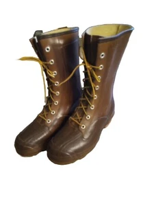 Vintage Ballband Thermoschicht isoliert Regenjagd Gummistiefel Herren Größe 12 - Bild 1 von 9
