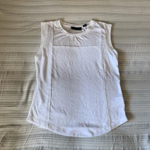 NWOT New ATTENTION white MEDIUM tank Top Cute - Picture 1 of 7