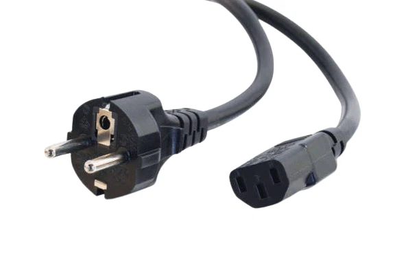 10 Stück Kaltgerätekabel Monitor Netzkabel PC Stromkabel Schuko Stecker - Bild 1 von 1