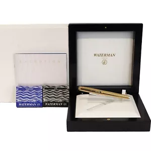WATERMAN AUSNAHME LIMITED EDITION GOLD VERMEIL FÜLLFEDERHALTER NIE EINGEFÄRBT - Bild 1 von 12