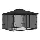 Vidaxl Gazebo With Nets 300x300x265 Cm Anthracite