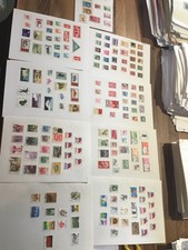 China Imperial Coiling Dragon Stamps junk ships 19 leaves #v