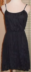 NAVY BLUE SPAGHETTI STRAP FULLY LINED DRESS SIZE M BY MY MICHELLE--NEW - Picture 1 of 2