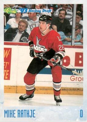 MIKE RATHJE 1993 Classic ROOKIE RC #145  - Image 1 of 2