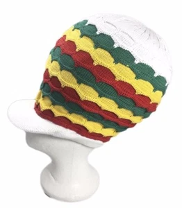 Gorra Rasta Peak Sloucy Crown Irie Dubwise Reggae Marley Selassie Jamaica L/XL - Imagen 1 de 3