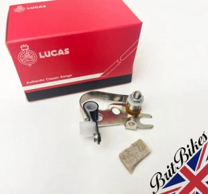 GENUINE LUCAS CONTACT SET BSA, NORTON & TRIUMPH TWINS (1968-72) 6.C.A - 54419827 - Picture 1 of 7