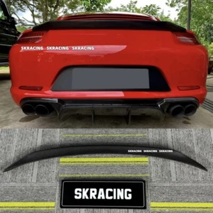 Carbon Fiber Rear Trunk Lip Spoiler Wing Fits 13-19 Porsche 911 991.1 Carrera S - Picture 1 of 19