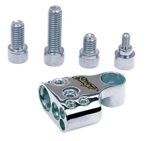 STINGER SPT55302 Multi GM Battery Terminal 1/0 Gauge/4 gauge & Two 8 gauge Out - Image 1 of 1