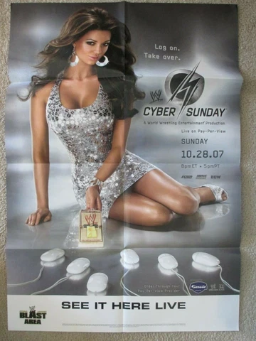 WWE PPV Giant Poster 2ft by 3ft  Candice Michelle ***LAST ONE**** Cover