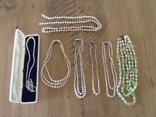 Assortment Of Ladies Pearl Necklaces, Vintage Pieces, Free UK P&P Job Lot