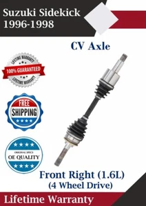 New OE Front Right CV Axle For 1996-1998 Suzuki Sidekick 4WD Lifetime Warranty - Picture 1 of 8