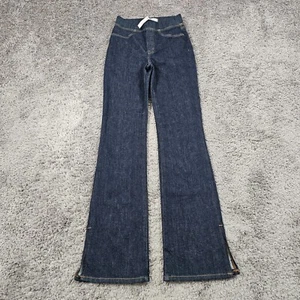 Madewell Jeans Women 24 Flare High Pull On Dark Wash Stretch Skinny DM6540 22x32 - Picture 1 of 13