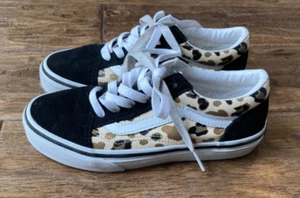 Sneakers Vans bambini Old Skool leopardate glitter taglia 2,5 stampa animalier ritorno a scuola - Foto 1 di 10