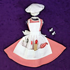 Chapeau vintage Barbie BARBIE-Q OF #962 EXC/COMP CHEF tablier ustensiles poubelle !