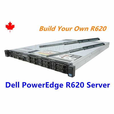 DELL PowerEdge R620 1U Server 2x E5-2697 V2 CPU 2x1.2tb SAS HDD 384GB RAM RAILS - Image 1 of 4
