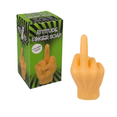 LND GIFTS Novelty Soap Middle Finger Stocking Filler Joke Gift Christmas Ideas Fun Gift