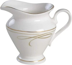 WATERFORD Ballet Ribbon China ( GOLD ) CREAMER - new - Boxed Made In England - Picture 1 of 1