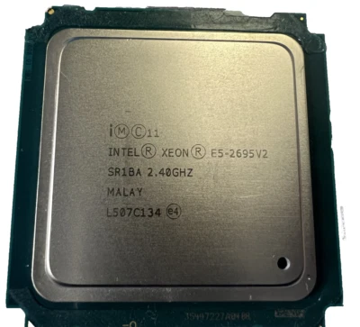QTY 2 Intel Xeon E5-2695 V2 2.40 GHz 12-Core SR1BA LGA-2011 Server CPU - Image 1 of 2
