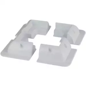 Soportes de montaje de esquina para paneles solares ABS, color blanco, paquete d - Imagen 1 de 2