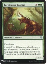 Magic The Gathering MTG Mystery Pack Card Turntimber Basilisk
