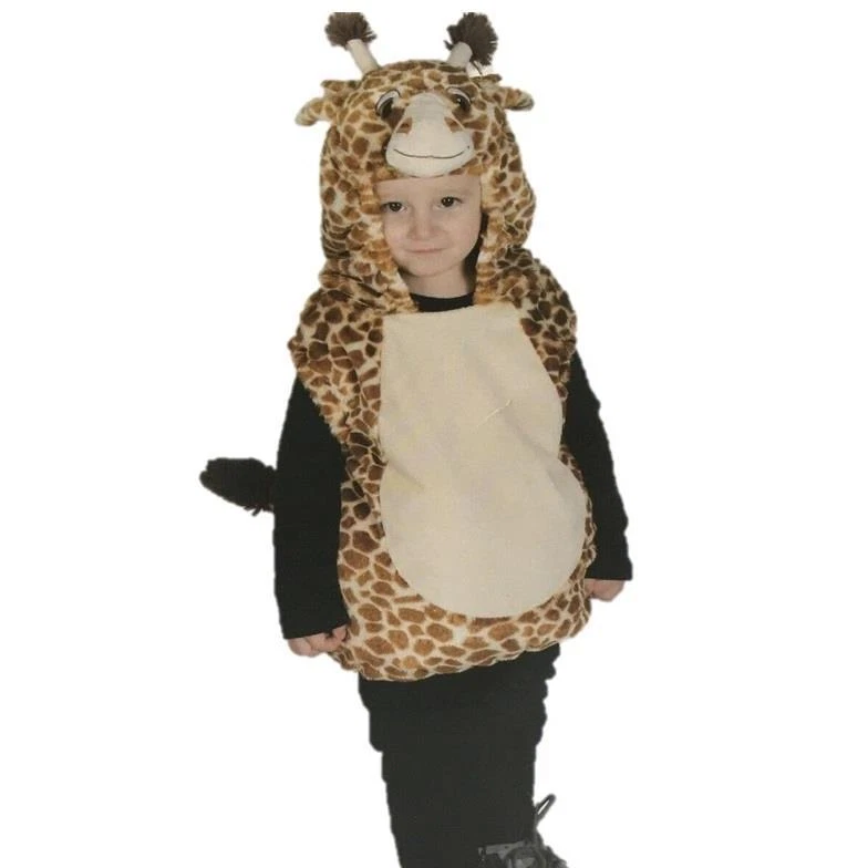 Baby Plush GIRAFFE Hooded Vest Halloween Costume Size 6/12 12/18 18/24 mo NWT - Image 1 of 1