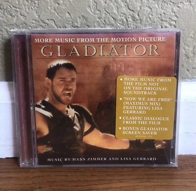 NEW SEALED - GLADIATOR MORE MUSIC FROM THE MOTION PICTURE SOUNDTRACK CD 2001 - Image 1 of 4