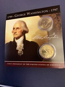 2007 P&D George Washington Presidential Dollar 2 Coin Set Uncirculated 