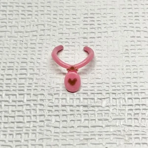 Mattel Barbie Pink Plastic Necklace Bird Image - Foto 1 di 2