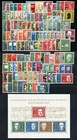 BUND, 1955-1959, fünf Jahrgänge komplett tadellos postfrisch, Mi. 495,-