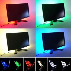 USB LED Strip Lights 60led/m Flexible TV Backlight Wardrobe Closet Lamp - Picture 1 of 14